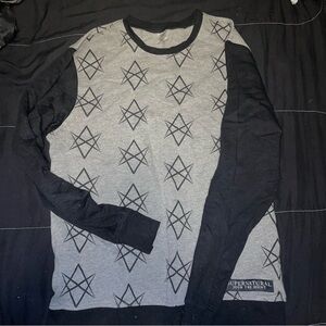 Supernatural culturefly Black and Gray men of letters Crewneck size small